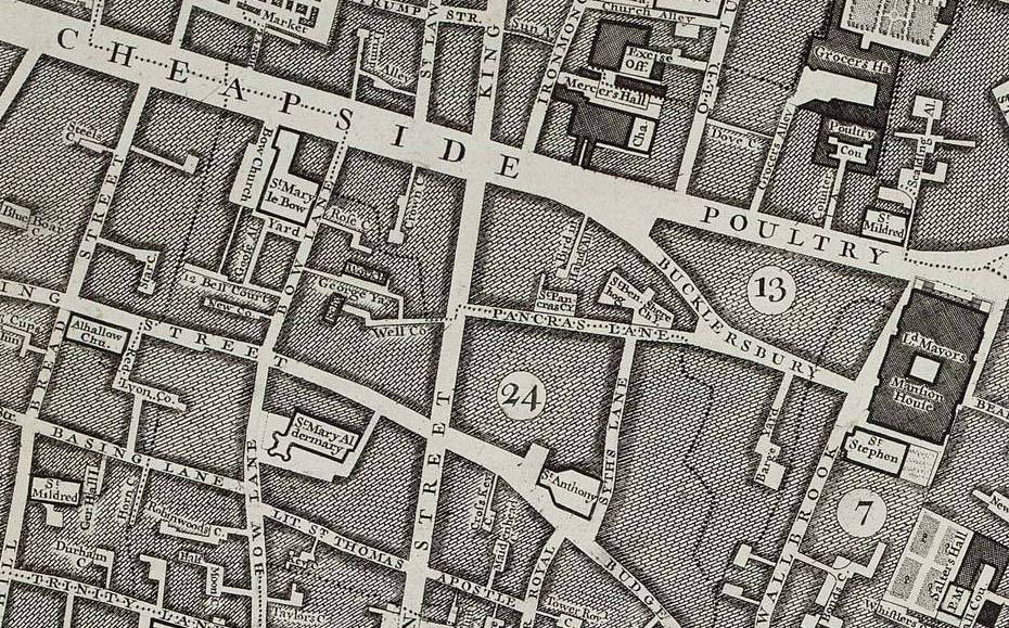John Rocque London, 1746 mapco.net 